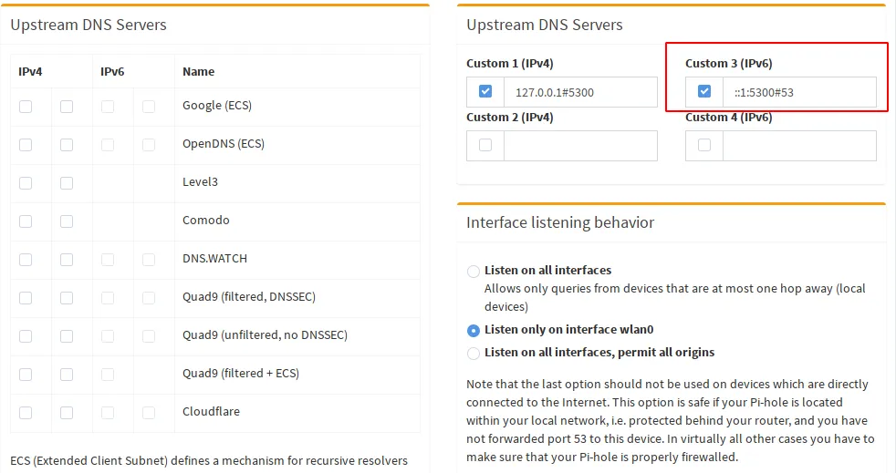 Figure: ipv6 resolver configuration