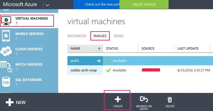 create vm image in azure