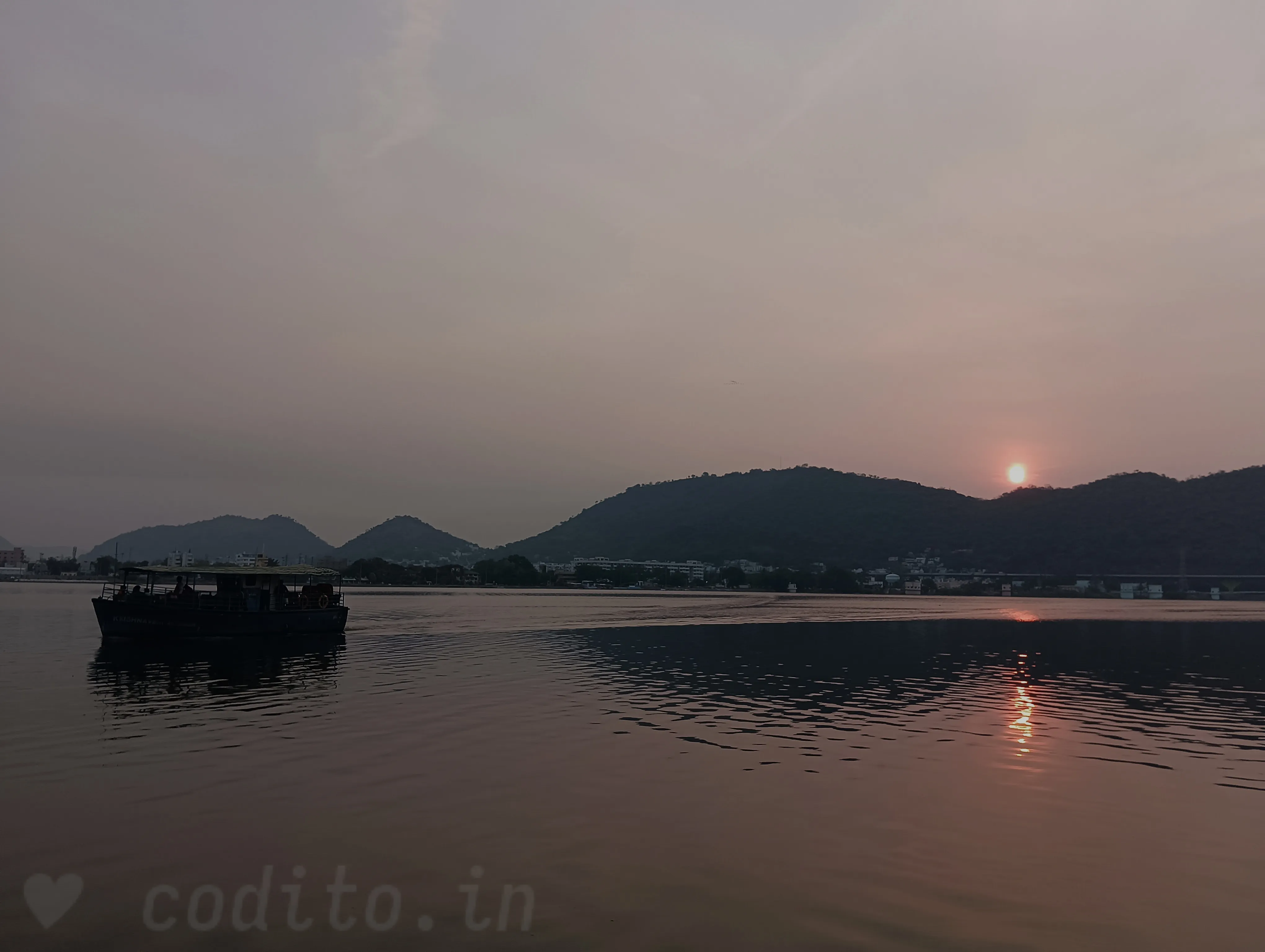 Rising sun from the banks of Kaveri