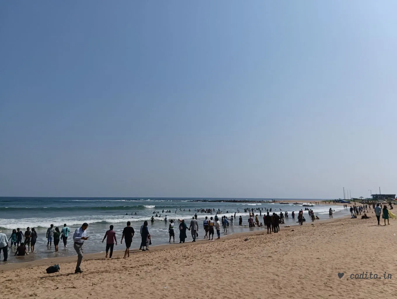 Rushikona Beach on an afternoon