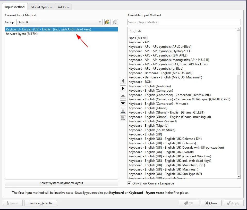 Fcitx5 configuration for Sanskrit
